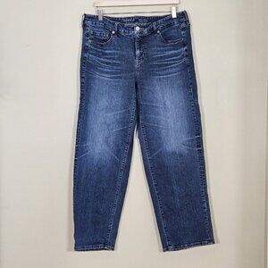 Torrid Jeans Women 12 Tall Blue Perfect Wide Leg Vintage Stretch Denim Grunge